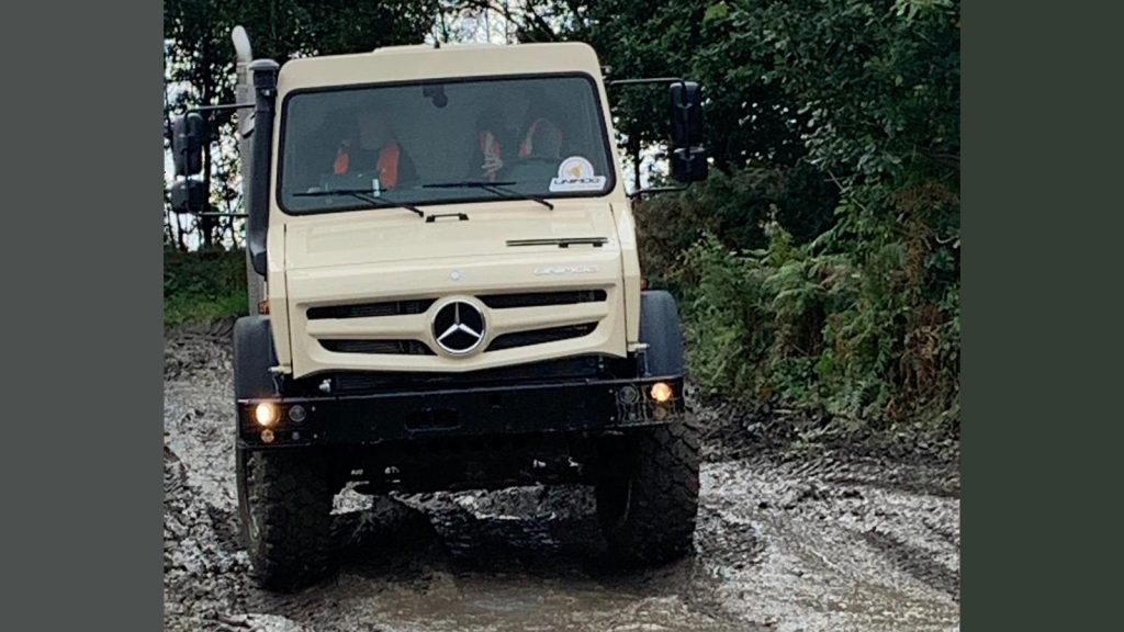 The Unimog on the farm.