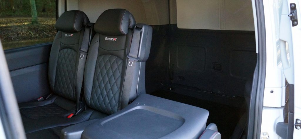 Mercedes-Benz Vito Sport-X rear seats and load bay