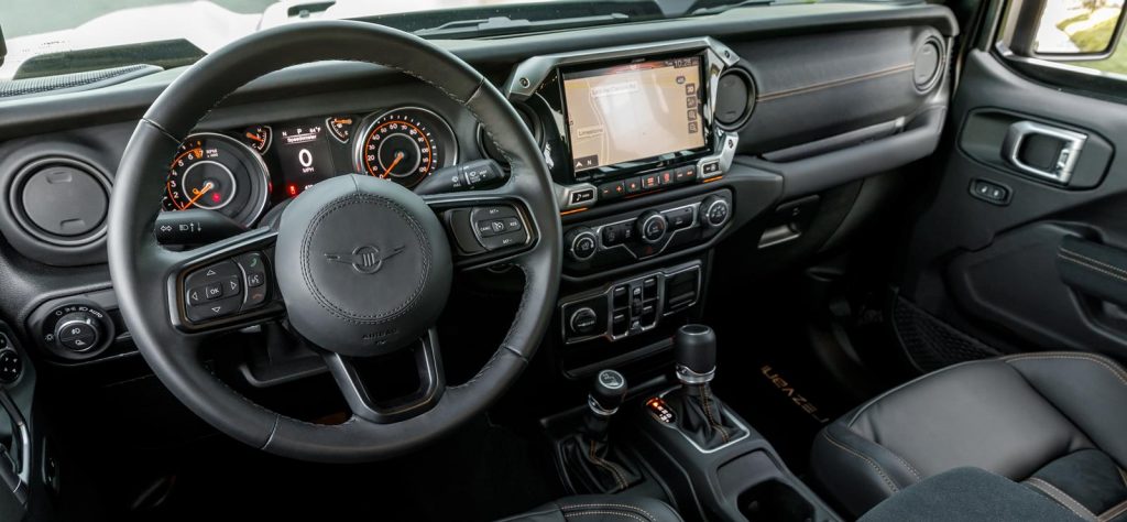 Rezvani Hercules 6x6 dashboard