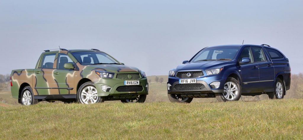 SsangYong Korando Sports DMZ and regular Korando Sports model