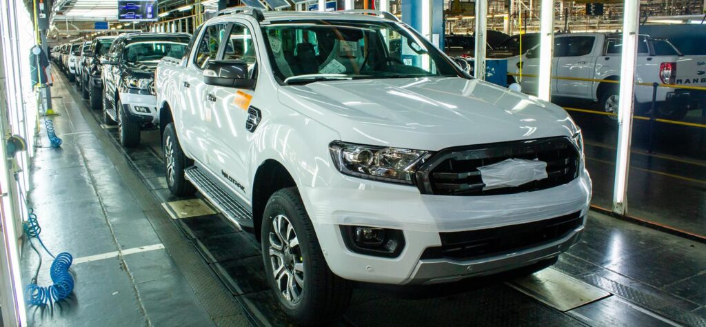 Ford Ranger production line in Silverton factory ahead of Volkswagen joint venture