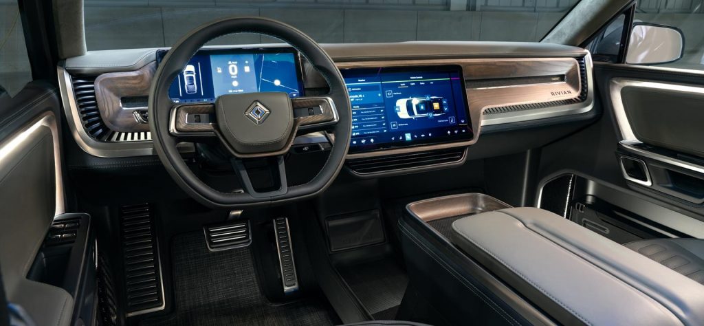 Rivian R1T Electric Pickup Truck interior