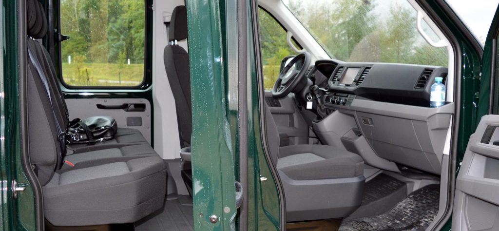 Volkswagen Crafter 4Motion crew cab interior