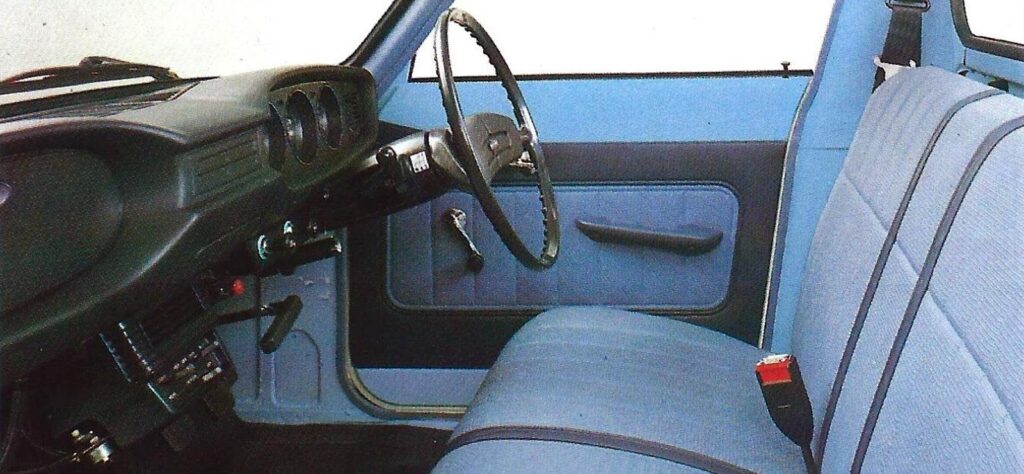 Bedford KB pickup cabin interior
