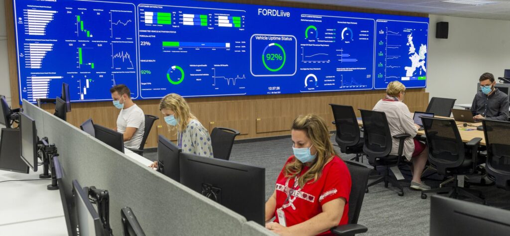 FORDLiive control centre in Dunton