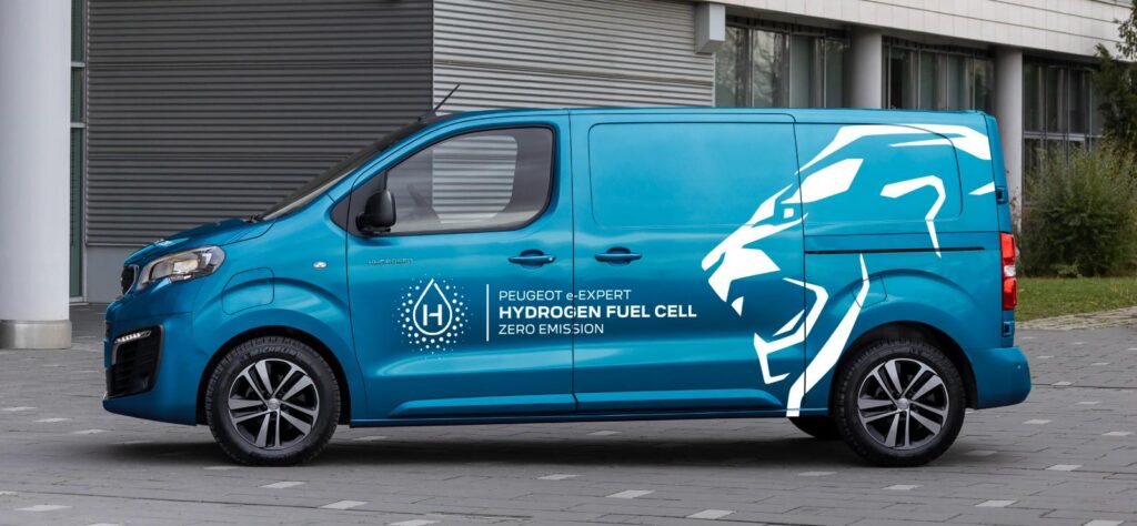 Peugeot e-expert hydrogen production van