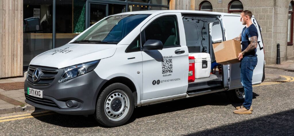 Mercedes-Benz eVito customers include The Key