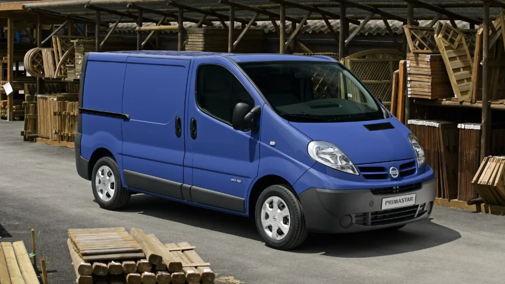 Nissan Primastar is the van most likely to fail its MOT
