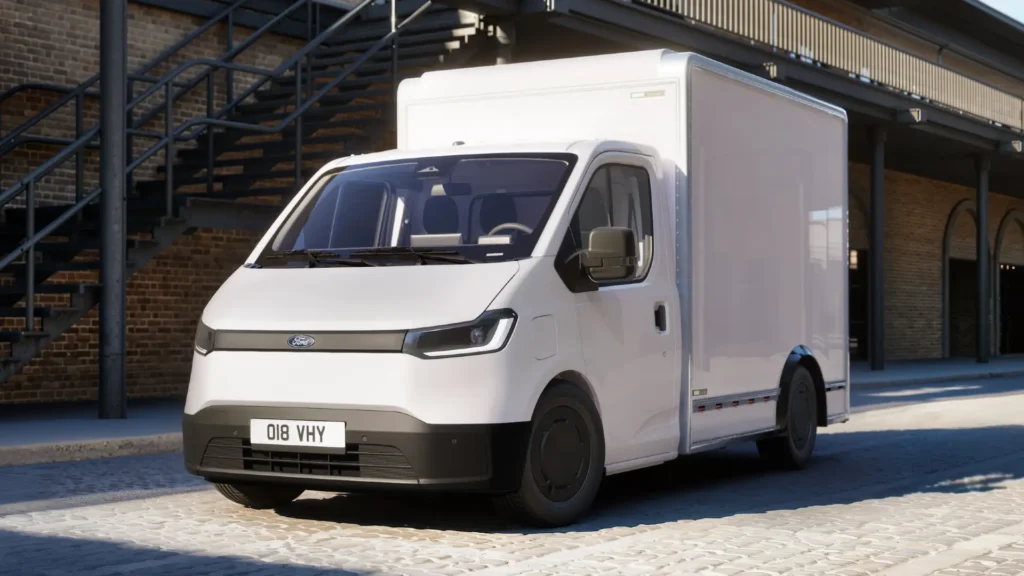 Ford Transit City electric box van front view