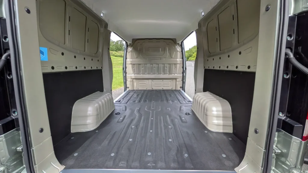 Farizon V7E electric van load area - first drive review