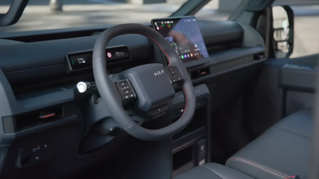 Kia PV7 Cargo reveal dashboard