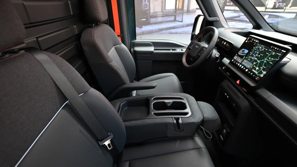Kia PV7 Cargo van reveal interior  dashboard and seats